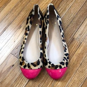 Kate Spade leopard print flats. Size 7 1/2